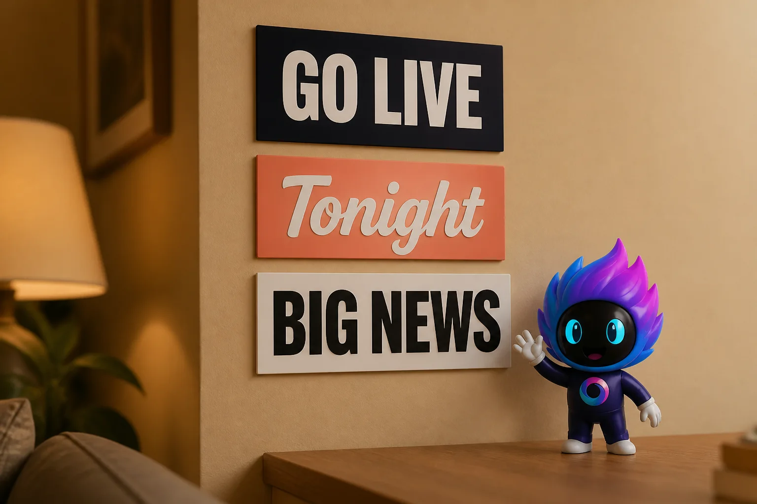 A kinetic lower-third built in Text Studio